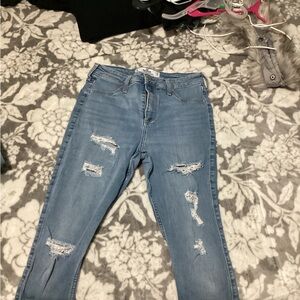 Light blue skinny jeans